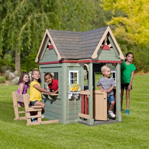 Backyard Discovery Victorian Inn Wood Playhouse Kit in the Playhouses