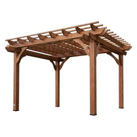 UPC 752113962149 product image for Backyard Discovery 10' x 12' Pergola 120-in W x 144-in L x 95-in H Brown  | upcitemdb.com