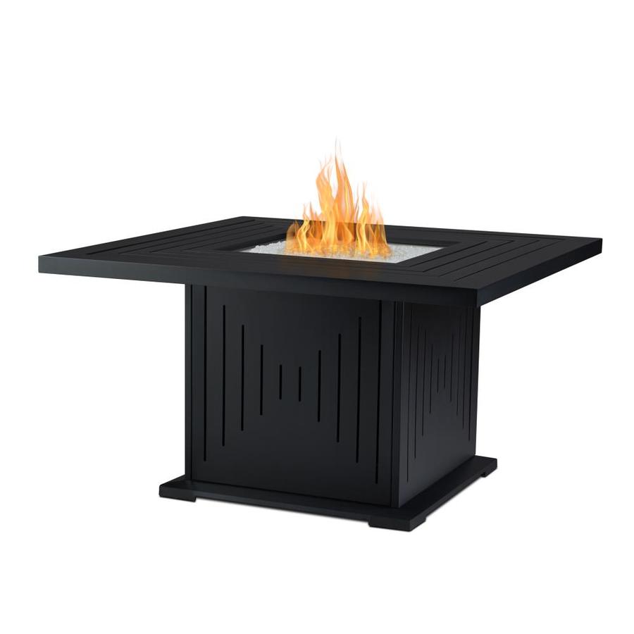 Real Flame Cavalier 43 In W 55000 Btu Black Portable Tabletop