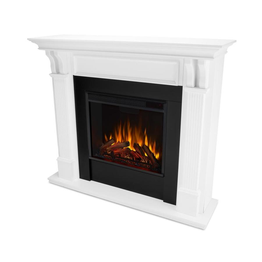 Real Flame 48 In W White Fan Forced Electric Fireplace At Com Real Flame 48 In W White Fan Forced Electric Fireplace