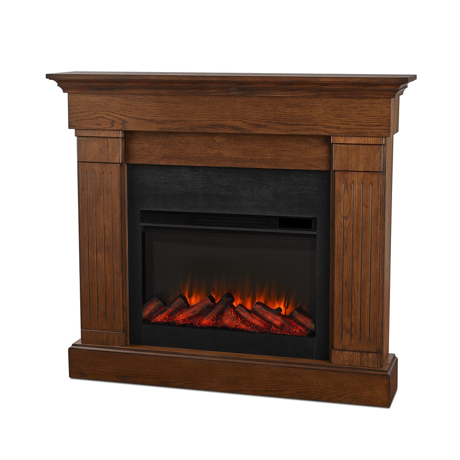 Real Flame 474 In W Chestnut Oak Fan Forced Electric Fireplace At