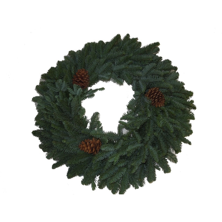 28in Fresh Noble Fir Christmas Wreath at