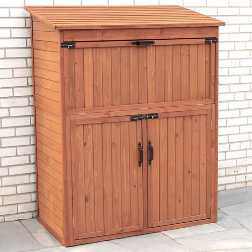 Leisure Season 50-ft x 29-ft Lean-to Cedar Wood Storage Shed in the ...