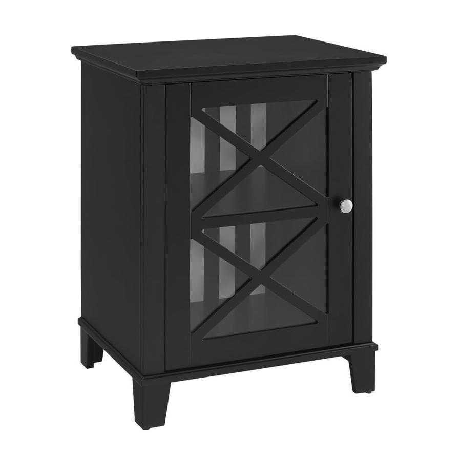 Linon Rapture Black Casual Engineered Wood Media Cabinet At Lowes Com