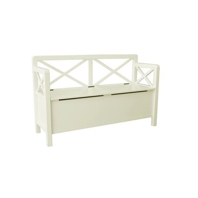 Linon Anna White Entryway Bench At Lowes Com