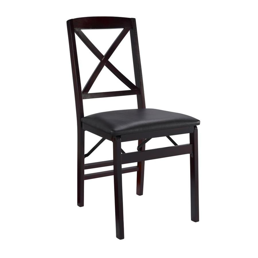 Linon Indoor Espresso Standard Folding Chair At Lowes Com   753793844688 