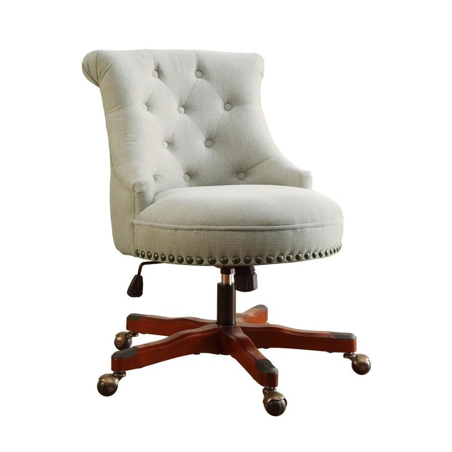 Linon Sinclair Natural Transitional Desk Chair At Lowes Com