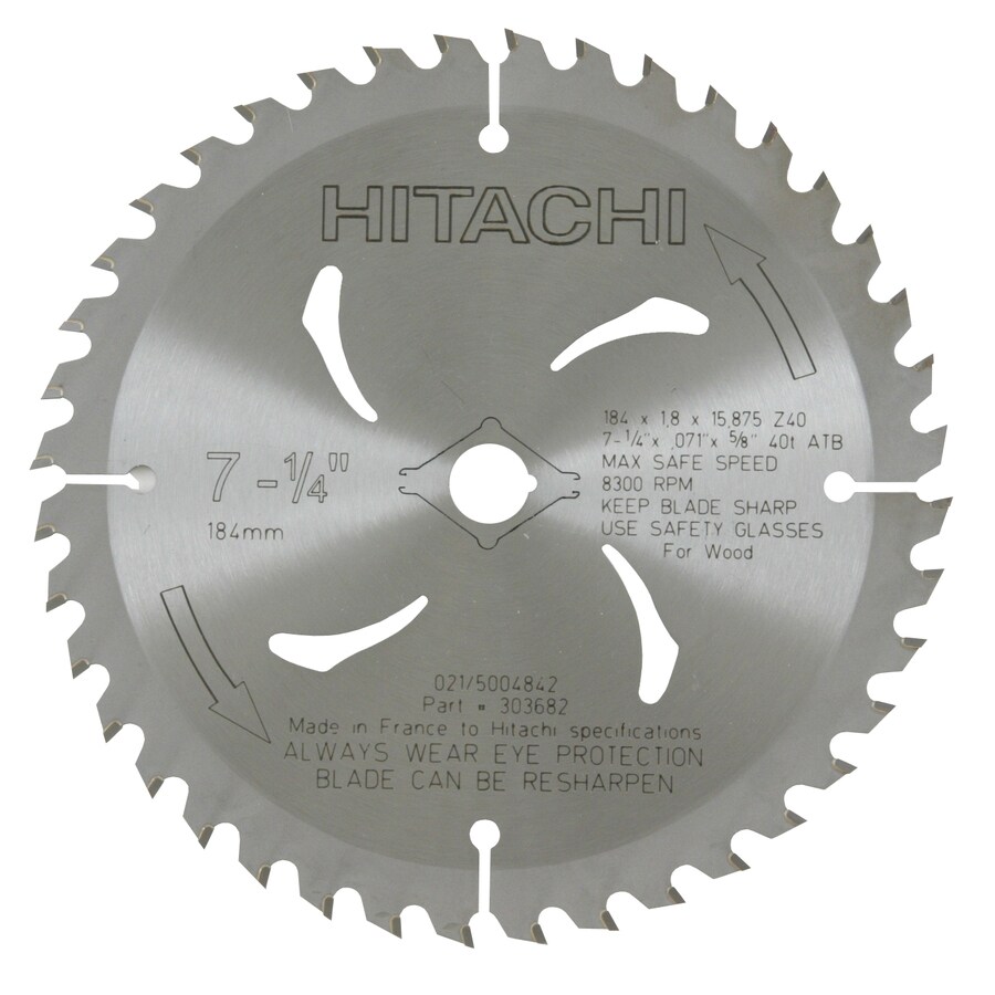 Hitachi 71/4in 40Tooth Carbide Circular Saw Blade in the Circular