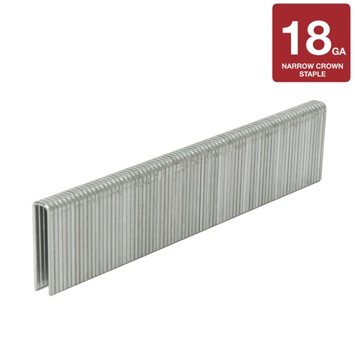 Metabo HPT (was Hitachi Power Tools) 7/8-in Leg x 1/4-in Narrow Crown 18-Gauge Pneumatic Finish Staples in the Staples department... 