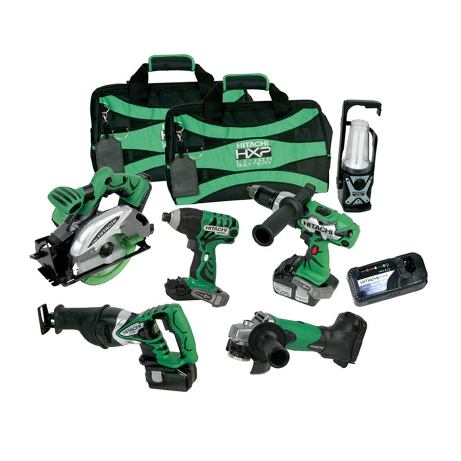 Hitachi KC18DG6L 6-Tool Power Tool Combo Kit (2-Batteries Included and Charger Included)