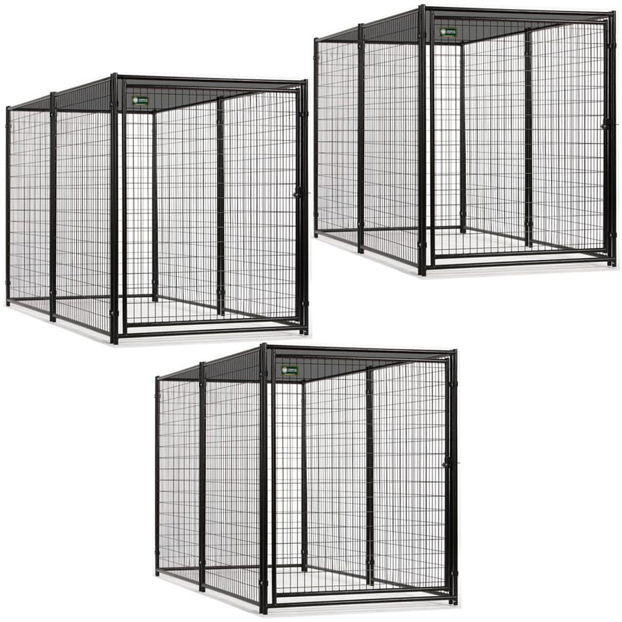  CL 73510 3-Unit Pro Breeder Kennels with Shade Cloth