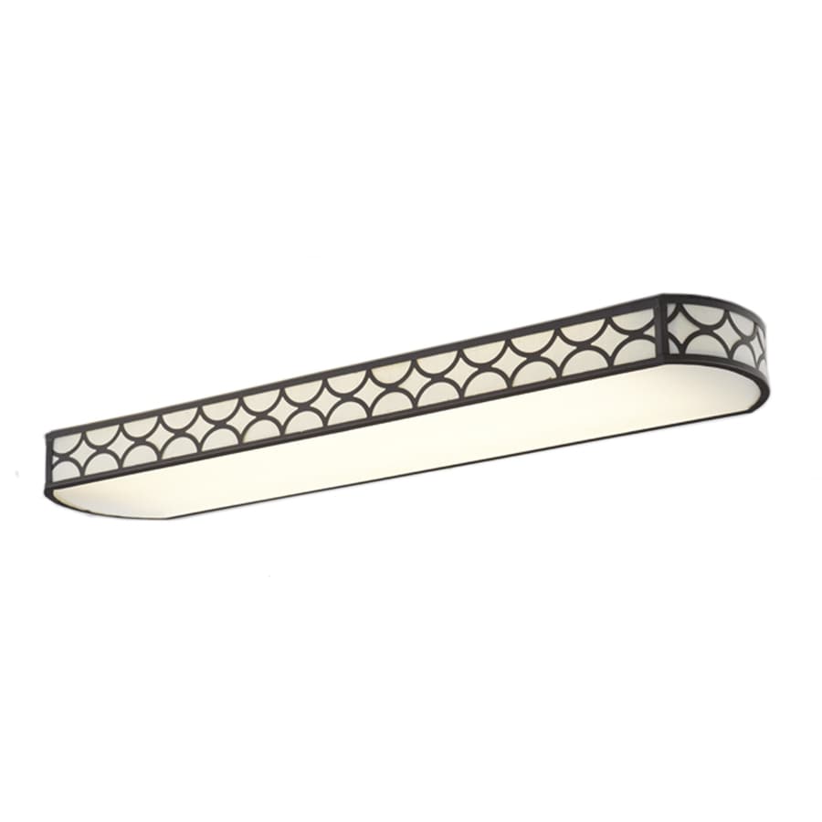 shop allen + roth capistrano white acrylic ceiling fluorescent light