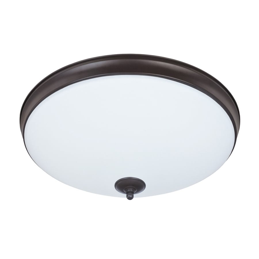 Good Earth Lighting Legacy 15in Bronze Transitional LED Flush Mount