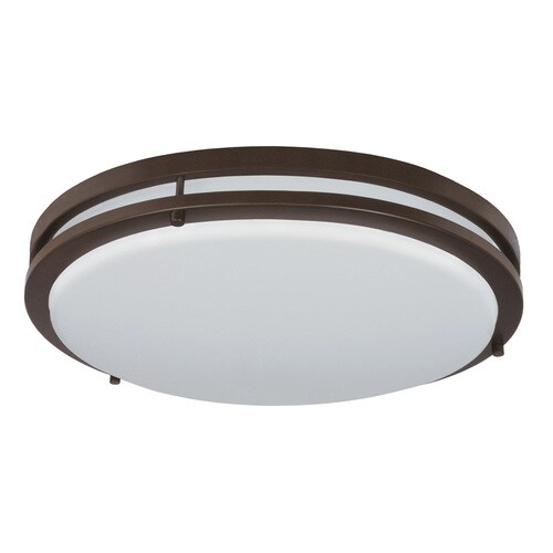 Good Earth Lighting Jordan 17 In Bronze Transitional Integrated Led Flush Mount Light Energy Star At Lowes Com