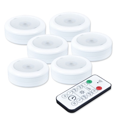 Ecolight 6 Pack 3 In Battery Puck Light At Lowes Com