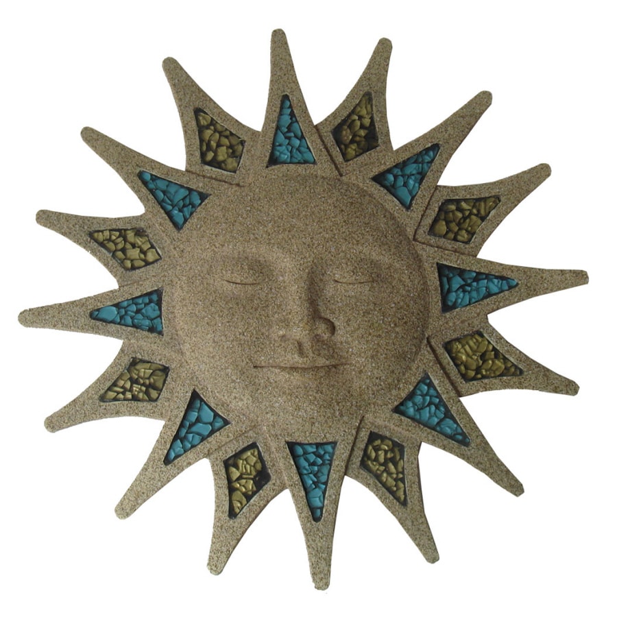 Garden Treasures Glass Mosaic Sun Face Wall Art at