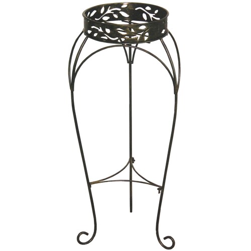 Garden Treasures 30in Tall Cabin Leaf Plant Stand 2Tier