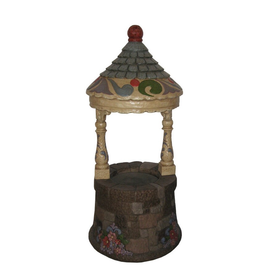 Jim Shore 36in H Wishing Well Garden Statue at