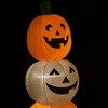 Holiday Living 3.94-ft x 1.64-ft Lighted Pumpkin Stack Halloween ...