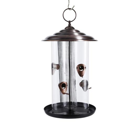 Copper Metal Tube Bird Feeder in the Bird Feeders department at Lowes.com