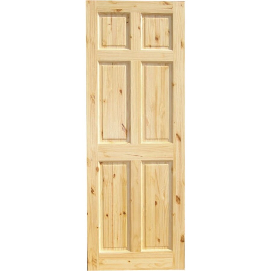 Reliabilt Unfinished Wood Knotty Pine Pre Hung Door Common 28