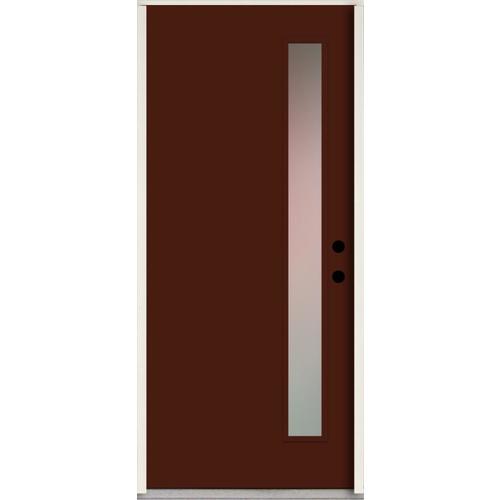 ReliaBilt Spotlights 36in x 80in 1/4 Lite Frosted Glass LeftHand