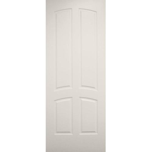 Millennium Collection Encore Primed 4Panel Arch Top Solid Core MDF Slab Door 32in x