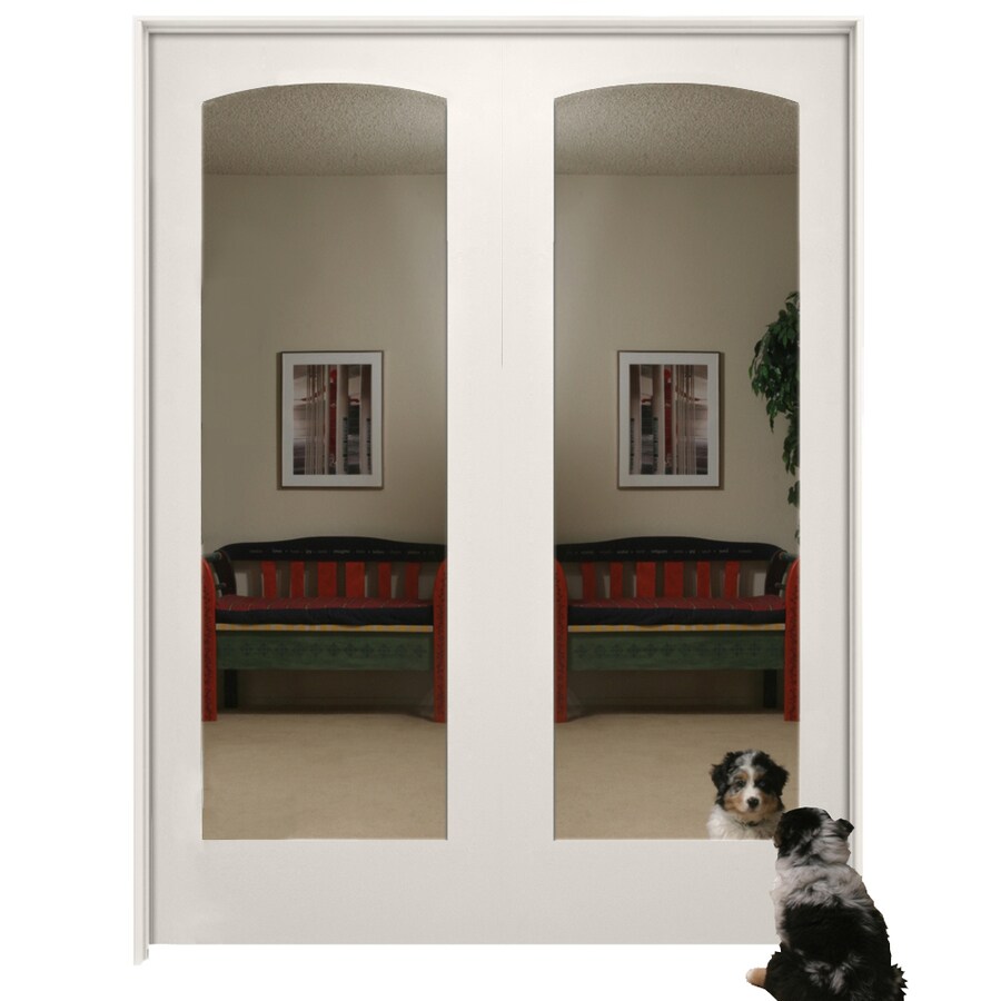 Millennium Collection Ovation Primed Solid Core Mirrored Gl Mdf Millennium Collection Ovation Primed Solid Core Mirrored Gl Mdf Double Pre Hung Door Common 60 In X 80 Actual 61 375 81 3125