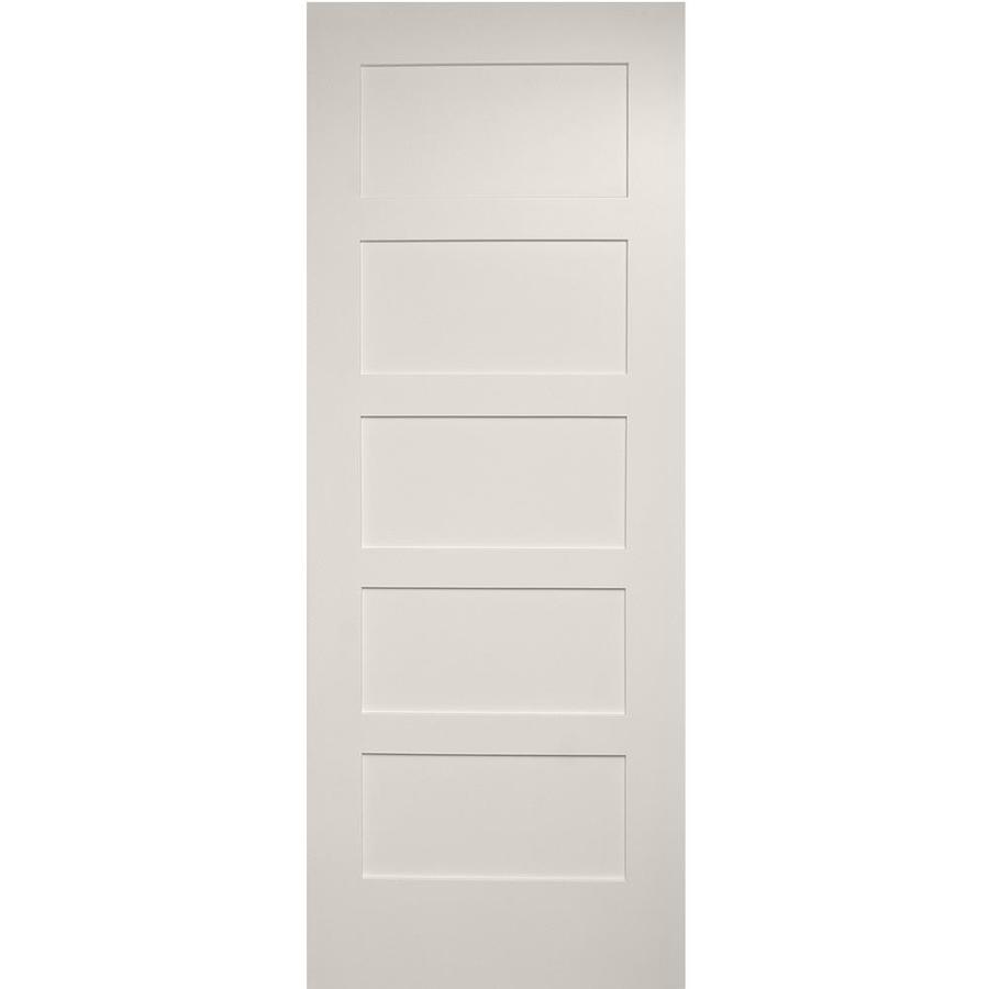 Millennium Collection Ovation Primed 5Panel Equal Solid Core MDF Slab Door 30in x 80