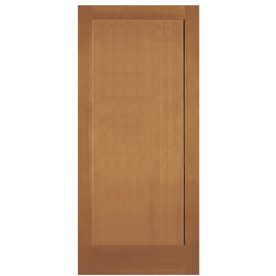 SIMPSON Brown 1 Panel Solid Core Wood Slab Door Common 28 In X 80 In   755308850245 