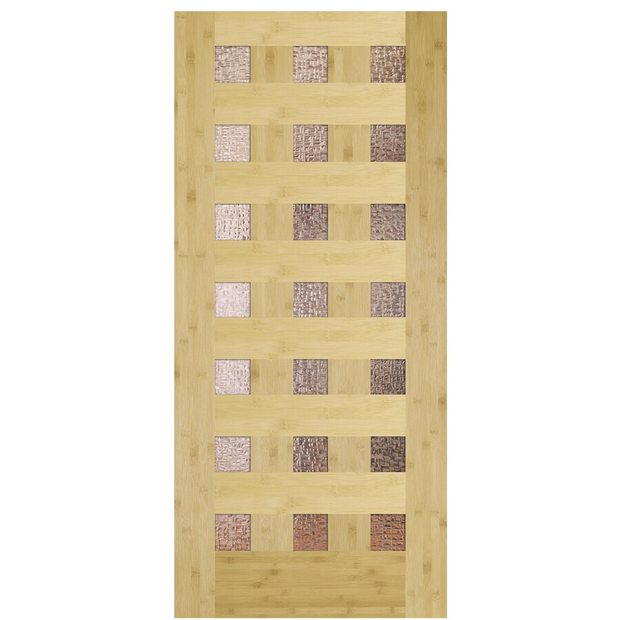 Simpson Full Lite Clear Glass Universal Reversible Brown Wood Slab Simpson Full Lite Clear Glass Universal Reversible Brown Wood Slab Entry Door Solid Core Common 36 In X 80 Actual