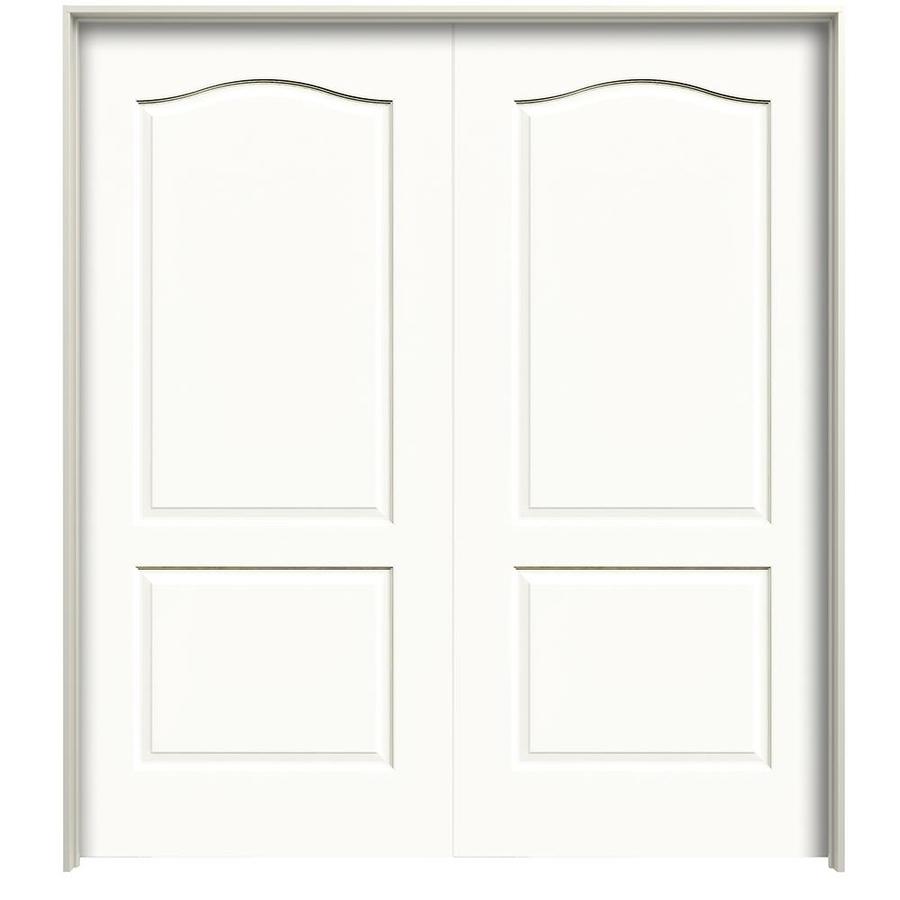 Princeton Primed 2 Panel Arch Top Hollow Core Molded Composite Pre Hung Door Common 48 In X 80 In Actual 49 375 In X 81 6875 In