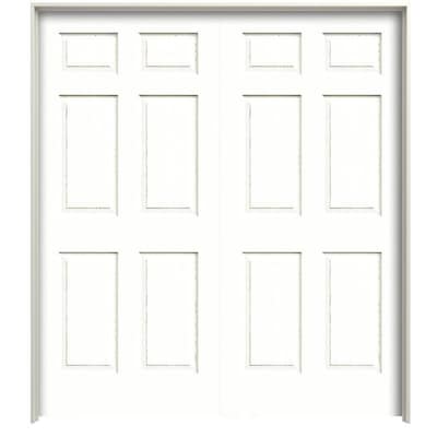 Colonist Textured Sc Primed 6 Panel Solid Core Molded Composite Pre Hung Door Common 48 In X 80 In Actual 49 375 In X 81 3125 In