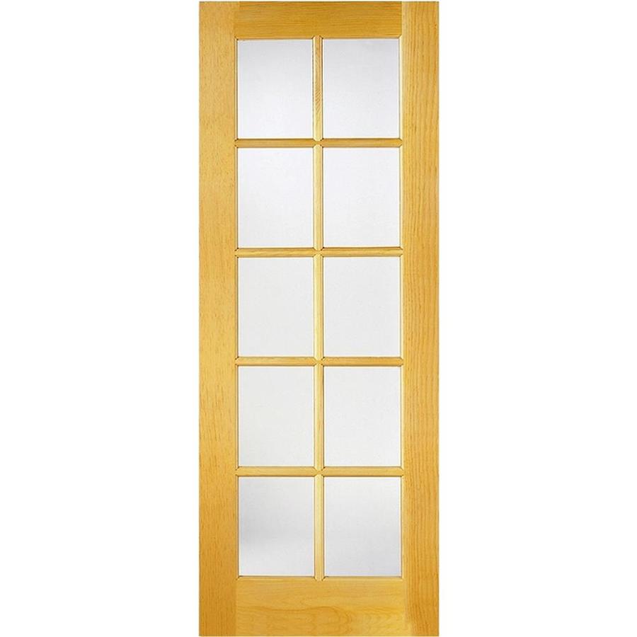 Reliabilt 10 Lite Pine Slab Interior Door Common 30 In X 80 In