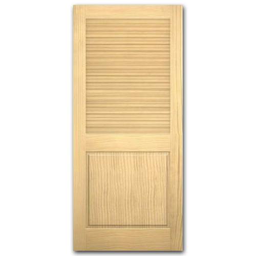 Reliabilt Louver Panel Pine Slab Interior Door Common 32 In X 80