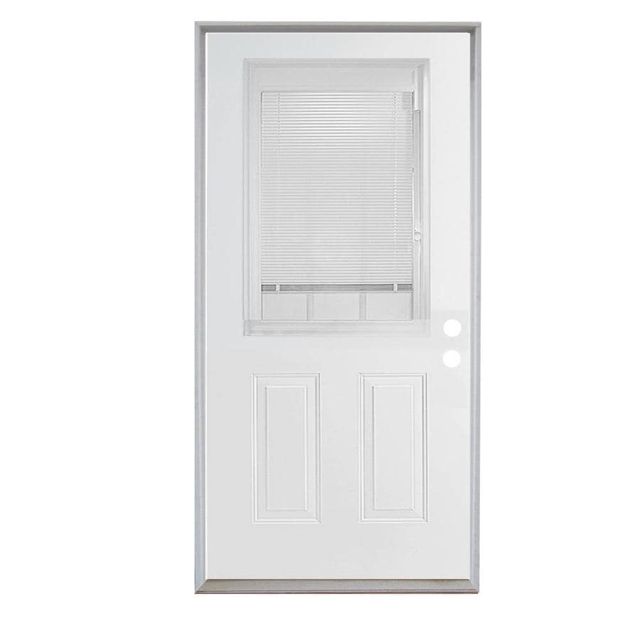 Shop ReliaBilt 36quot; Steel Entry Door Unit with Blinds Between the Glass 