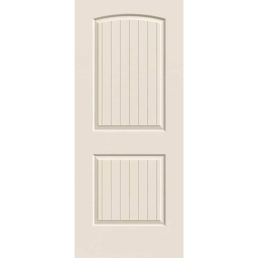 Reliabilt White 2 Panel Round Top Plank Hollow Core Molded