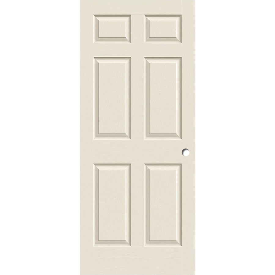 ReliaBilt 24in x 80in White 6Panel Hollow Core Primed Molded Composite Slab Door in the Slab