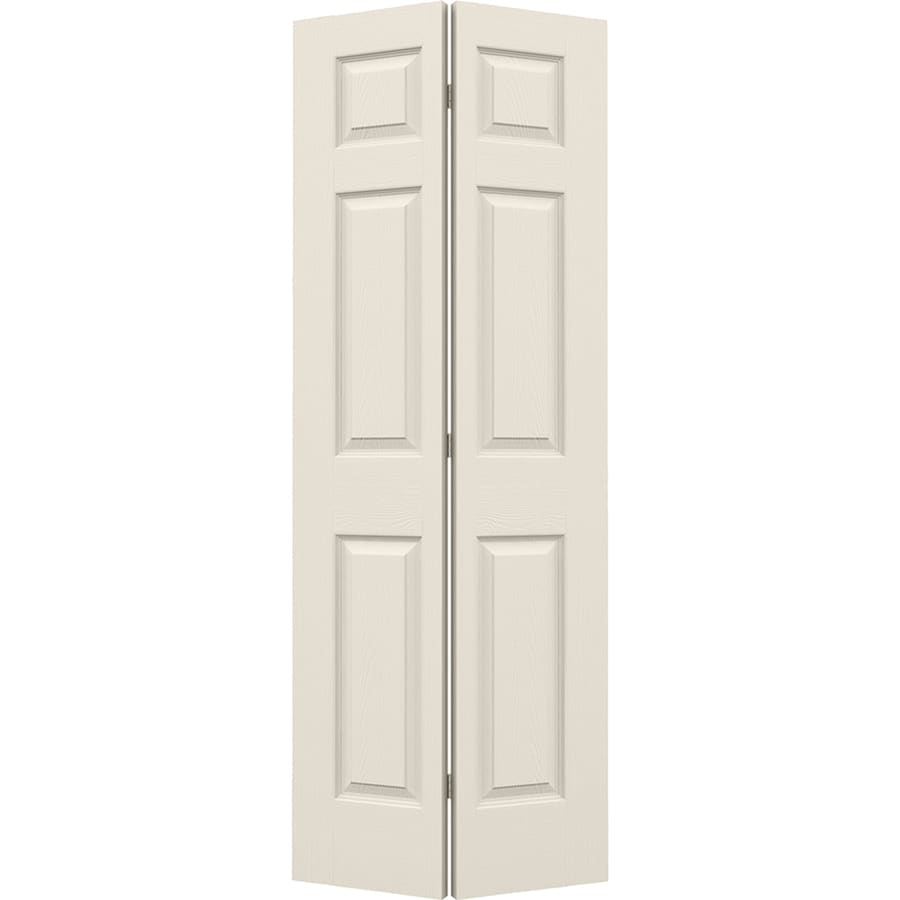 Colonist White 6 Panel Molded Composite Bifold Door Common 24 In X 80 In Actual 23 5 In X 79 In