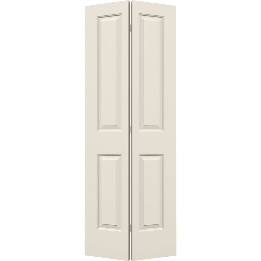 Reliabilt White 2 Panel Square Molded Composite Bifold Door