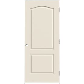 Pre Hung Doors At Lowes Reliabilt White 2 Panel Arch Top Hollow Core Molded Composite Single Prehung Door Common
