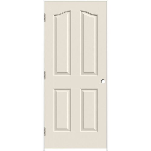 Reliabilt White 4 Panel Arch Top Hollow Core Molded Composite Pre