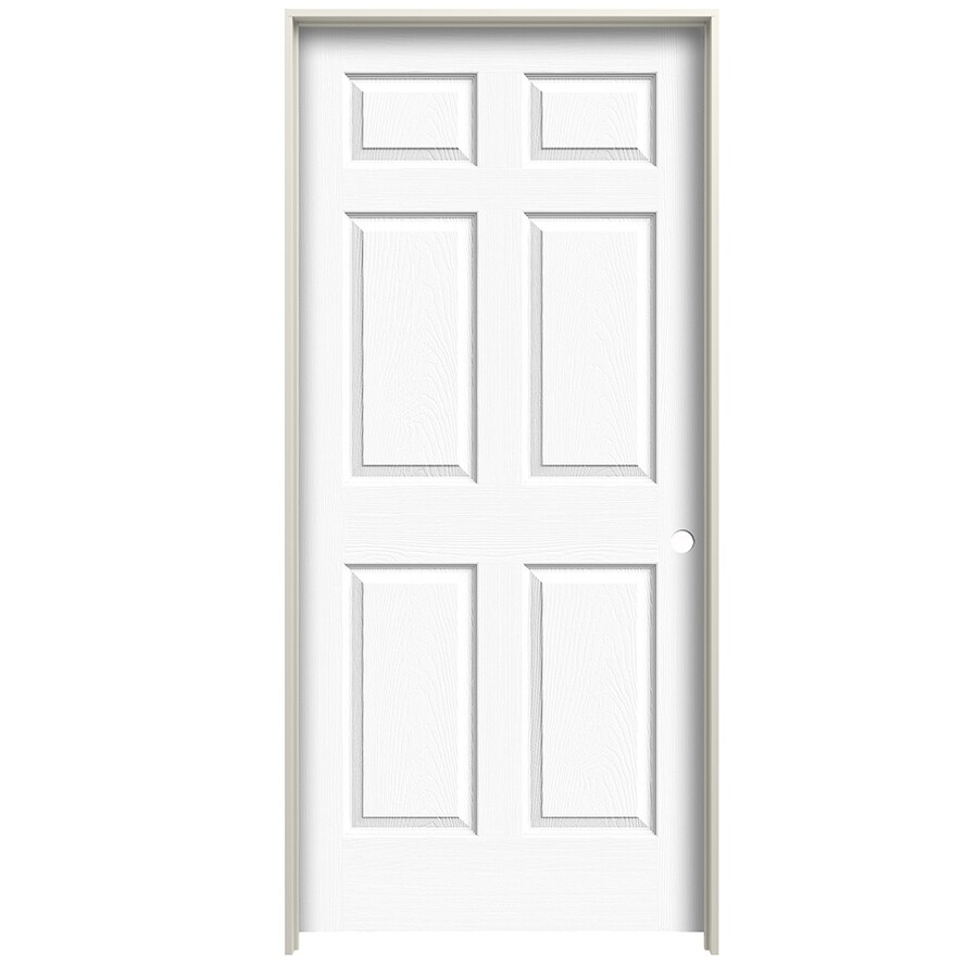 Reliabilt Primed 6 Panel Hollow Core Molded Composite Pre Hung