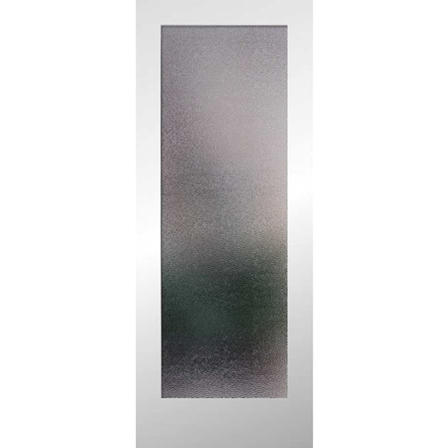 Reliabilt White 1 Panel Solid Core Patterned Glass Wood Slab Reliabilt White 1 Panel Solid Core Patterned Glass Wood Slab Door Common 24