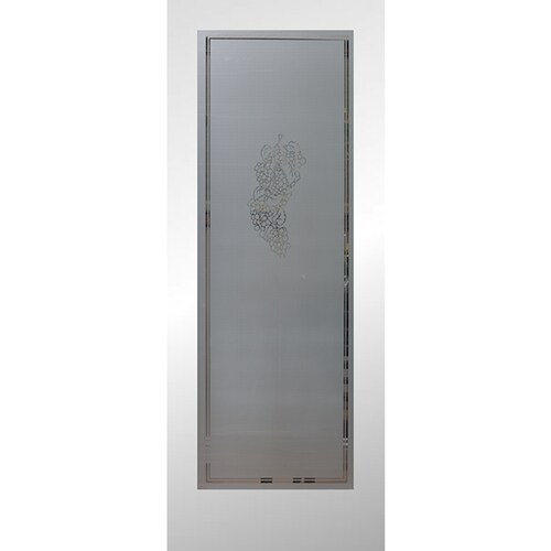 ReliaBilt White 1Panel Solid Core Frosted Glass Wood Slab Door 24in X 80in; Actual