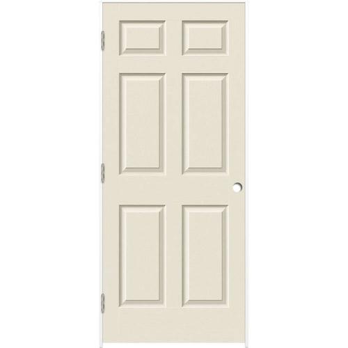 ReliaBilt Colonist 32-in x 80-in Primed 6-Panel Solid Core Primed ...