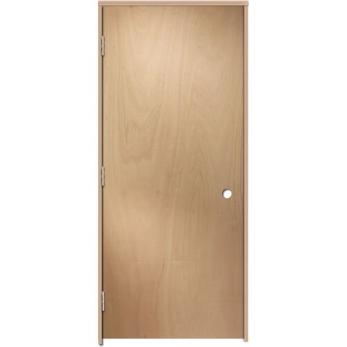 ReliaBilt Prehung Hollow Core Flush Lauan Interior Door (Common: 28-in ...