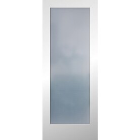 Frosted Gl Interior Doors At Lowes Reliabilt White Flush Frosted Gl Wood Slab Door Common 28 In X 80