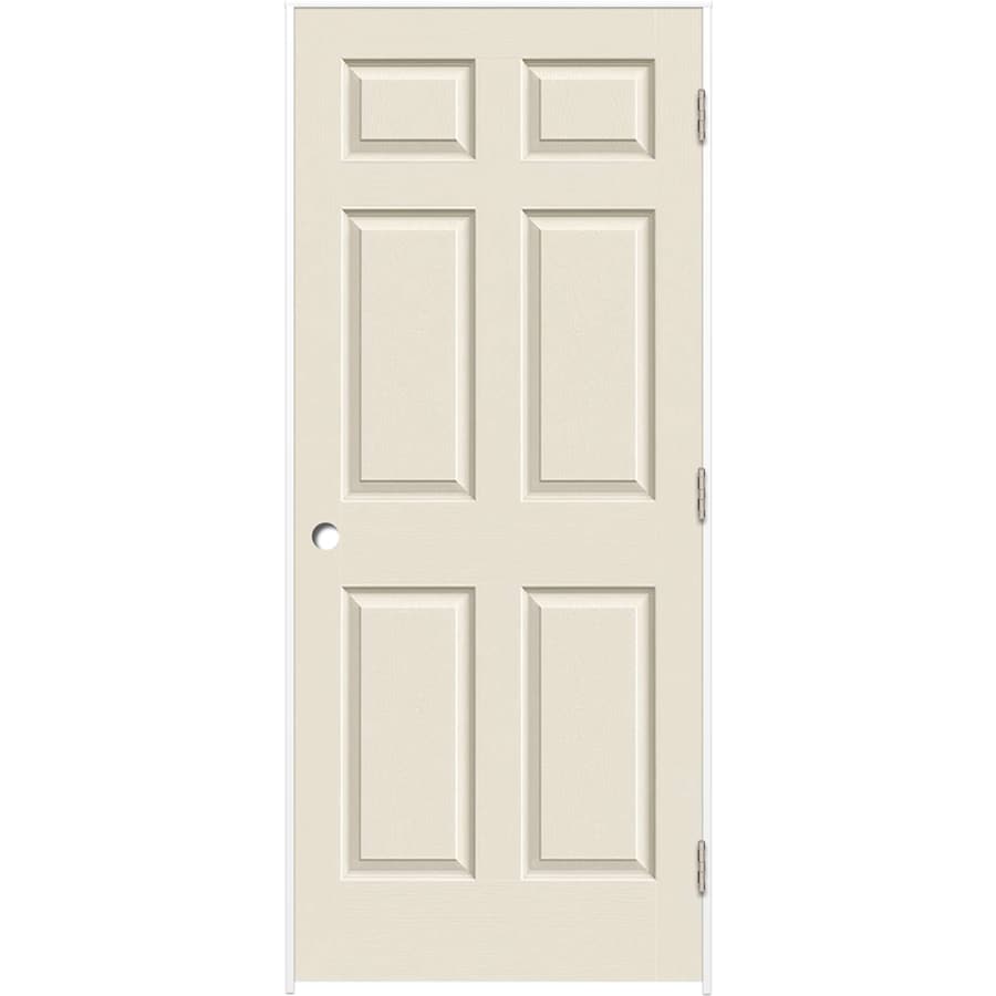 Colonist Primed 6 Panel Hollow Core Molded Composite Pre Hung Door Common 30 In X 80 In Actual 31 375 In X 81 3125 In