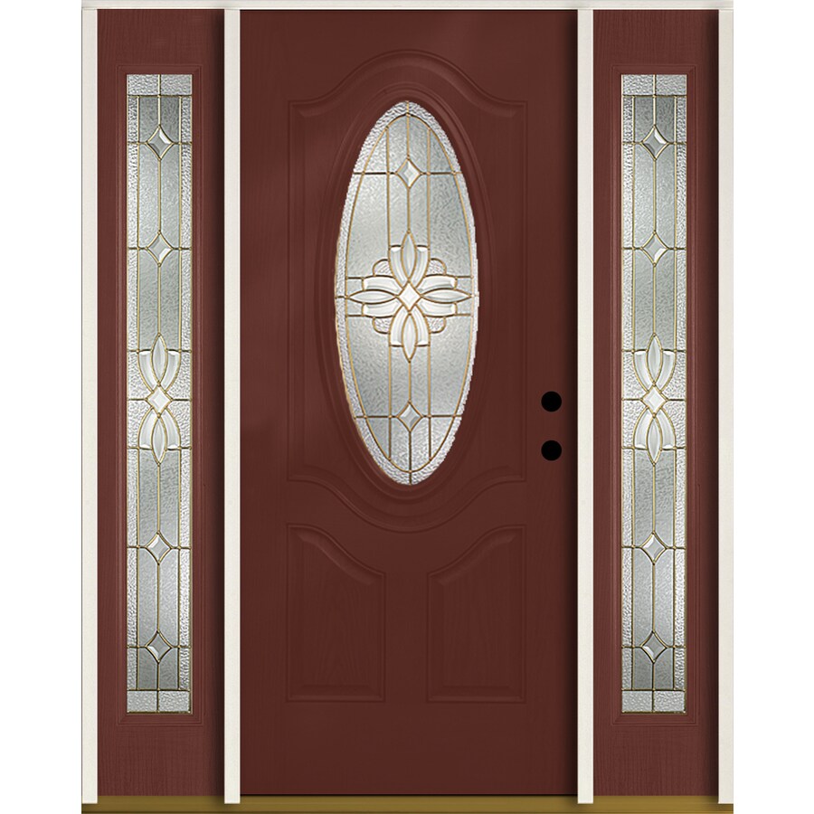 Reliabilt Laurel Oval Lite Decorative Glass Left Hand - Fiberglass Entry Doors With Oval Glass Reliabilt Laurel Oval Lite Decorative Glass Left Hand - Fiberglass Entry Doors With Oval Glass